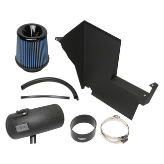 Injen® - SP Series Wrinkle Black Short Ram Air Intake System with Blue Filter
