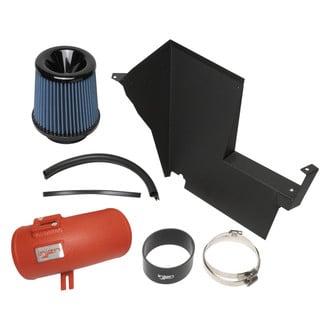 Injen® - SP Series Wrinkle Red Short Ram Air Intake System with Blue Filter