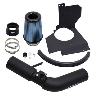 Injen® - SP Series Wrinkle Black Short Ram Air Intake System with Blue Filter