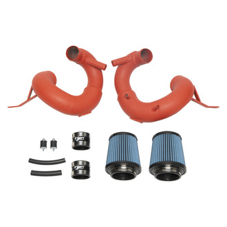 Injen® - SP Series Wrinkle Red Short Ram Air Intake System with Blue Filter