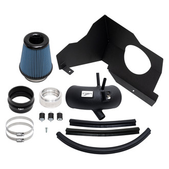 Injen® - SP Series Wrinkle Black Short Ram Air Intake System with Blue Filter