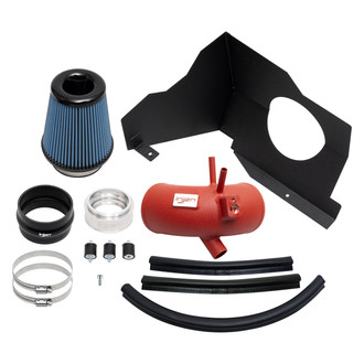 Injen® - SP Series Wrinkle Red Short Ram Air Intake System with Blue Filter