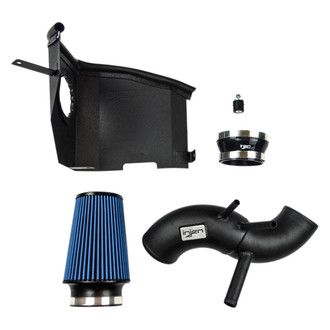 Injen® - SP Series Wrinkle Black Short Ram Air Intake System with Blue Filter