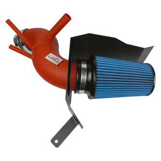 Injen® - SP Series Wrinkle Red Short Ram Air Intake System with Blue Filter