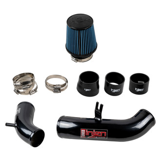 Injen® - SP Series Wrinkle Black Cold Air Intake System with Blue Filter