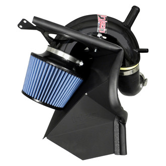 Injen® - SP Series Polished Black Short Ram Air Intake System with Blue Filter