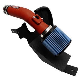 Injen® - SP Series Wrinkle Red Short Ram Air Intake System with Blue Filter