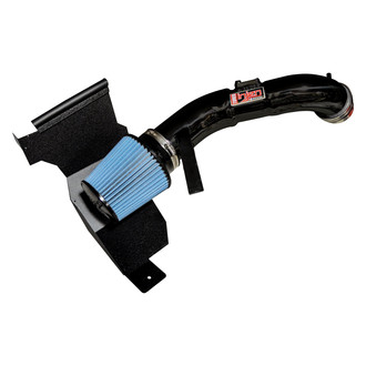 Injen® - SP Series Polished Black Short Ram Air Intake System with Blue Filter