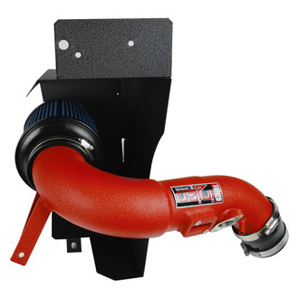 Injen® - SP Series Wrinkle Red Short Ram Air Intake System with Blue Filter