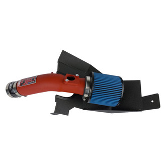 Injen® - SP Series Wrinkle Red Short Ram Air Intake System with Blue Filter