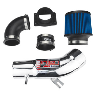 Injen® - SP Series Polished Silver Cold Air Intake System with Blue Filter