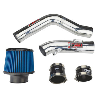 Injen® - SP Series Polished Silver Cold Air Intake System with Blue Filter