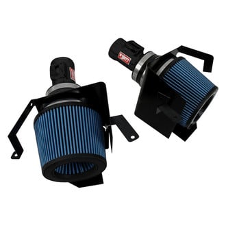 Injen® - SP Series Polished Black Short Ram Air Intake System with Blue Filter
