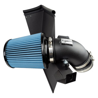 Injen® - SP Series Wrinkle Black Cold Air Intake System with Blue Filter
