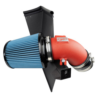 Injen® - SP Series Wrinkle Red Cold Air Intake System with Blue Filter