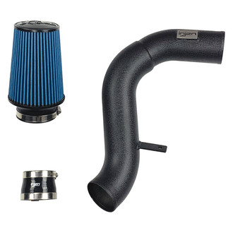 Injen® - SP Series Wrinkle Black Short Ram Air Intake System with Blue Filter