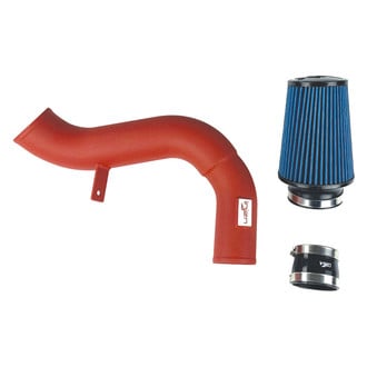 Injen® - SP Series Wrinkle Red Short Ram Air Intake System with Blue Filter