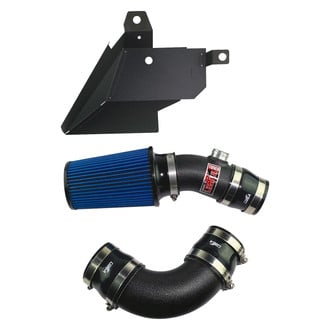 Injen® - SP Series Wrinkle Black Short Ram Air Intake System with Blue Filter