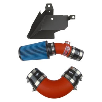 Injen® - SP Series Wrinkle Red Short Ram Air Intake System with Blue Filter