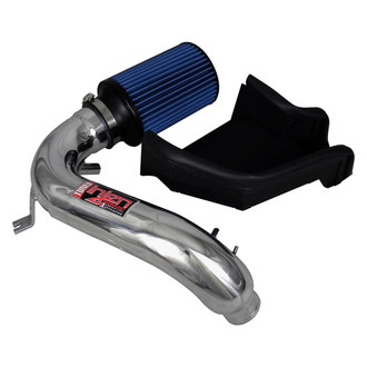 Injen® - SP Series Polished Silver Short Ram Air Intake System with Blue Filter with Heat Shield