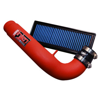 Injen® - SP Series Wrinkle Red Short Ram Air Intake System with Blue Filter