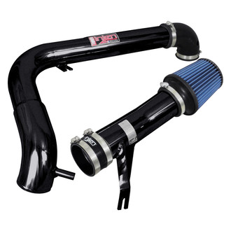 Injen® - SP Series Polished Black Cold Air Intake System with Blue Filter