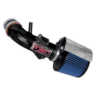 Injen® - SP Series Polished Black Short Ram Air Intake System with Blue Filter