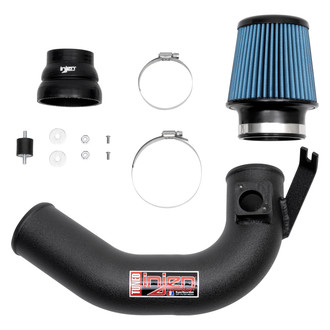 Injen® - SP Series Wrinkle Black Short Ram Air Intake System with Blue Filter