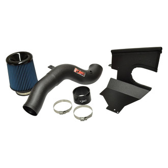 Injen® - SP Series Wrinkle Black Short Ram Air Intake System with Blue Filter