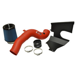 Injen® - SP Series Wrinkle Red Short Ram Air Intake System with Blue Filter