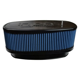 Injen® - SuperNano-Web™ Oval Straight Blue Air Filter (8.725" FIL x 3.94" FIW x 10.375" BOL x 5.59" BOW x 10.375" TOL x 5.59" TOW x 4.2" H)