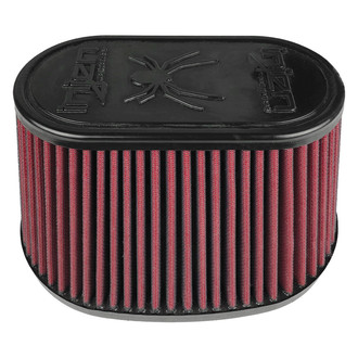 Injen® - High Performance™ Oval Tapered Red Air Filter (6.865" FIL x 4.115" FIW x 9.92" BOL x 7.17" BOW x 8.5" TOL x 5.63" TOW x 6.85" H)