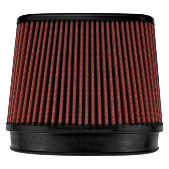 Injen® - High Performance™ Oval Straight Red Air Filter (6.7" FIL x 4.55" FIW x 7.7" BOL x 5.7" BOW x 7" TOL x 2.75" TOW x 7.25" H)