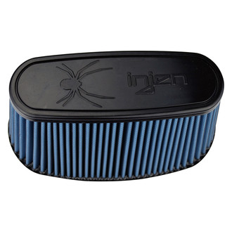 Injen® - SuperNano-Web™ Oval Straight Blue Air Filter (8.725" FIL x 3.94" FIW x 10.375" BOL x 5.59" BOW x 10.375" TOL x 5.59" TOW x 6.3" H)