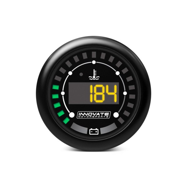 Innovate Motorsports® - MTX-D Series 2-1/16" Digital Water Temperature & Battery Voltage Gauge, Black