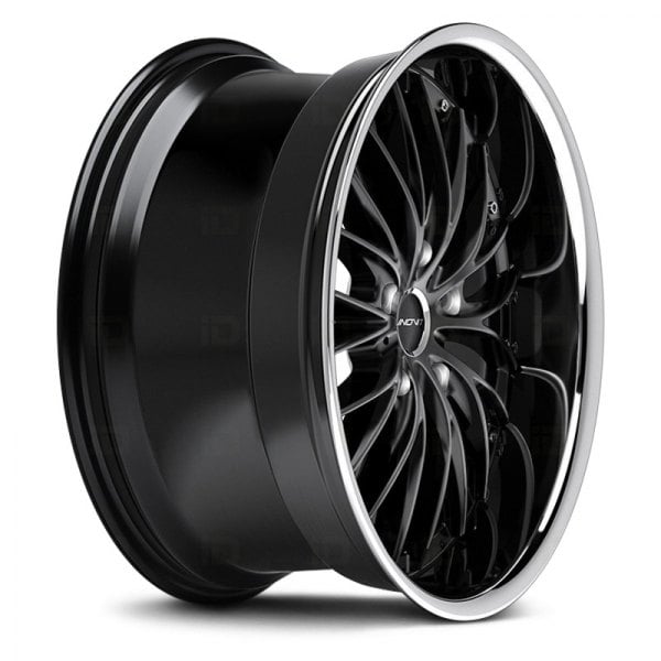 送料無料 お - Wheels HASTE YSM-027 INOVIT® Satin Rims Lip Chrome with Black 週刊誌