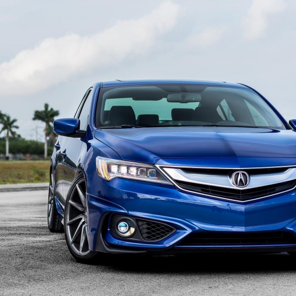 Blue Acura ILX on Vossen Machined Wheels - Photo by Vossen