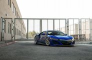 Blue Acura NSX Gets Sharp Look With Yellow Calipers and Body Accents