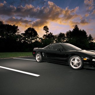 Black Acura NSX with Crystal Clear Headlights - Photo by dan kinzie