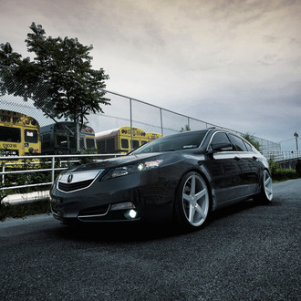 Chrome Detailing on Stylish Black Acura TL