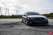 Stanced Acura TL With a Front Bumper Lip by Vossen Wheels