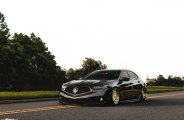 VIP-Style Slammed Acura TLX on Gold Plated Custom Wheels