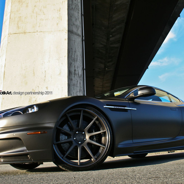 Custom Black Aston Martin DBS with ADV1 Rims - Photo by ADV.1