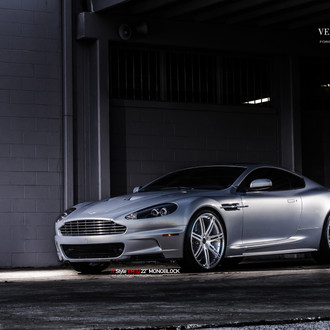 Entrancing Silver Aston Martin DBS Rolling on Vellano Wheels