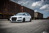 Fancy Doesn't Get Better than White Audi A3 with Blacked Out Mesh Grille