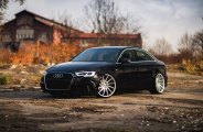 Black Audi A3 Rocking a Set of Chrome JR Wheels