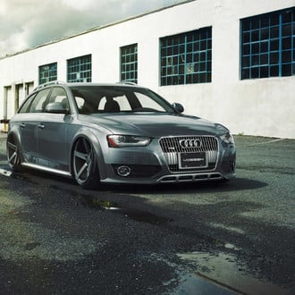 Audi A4 with Aftermarket Front Bumper - Photo by Vossen