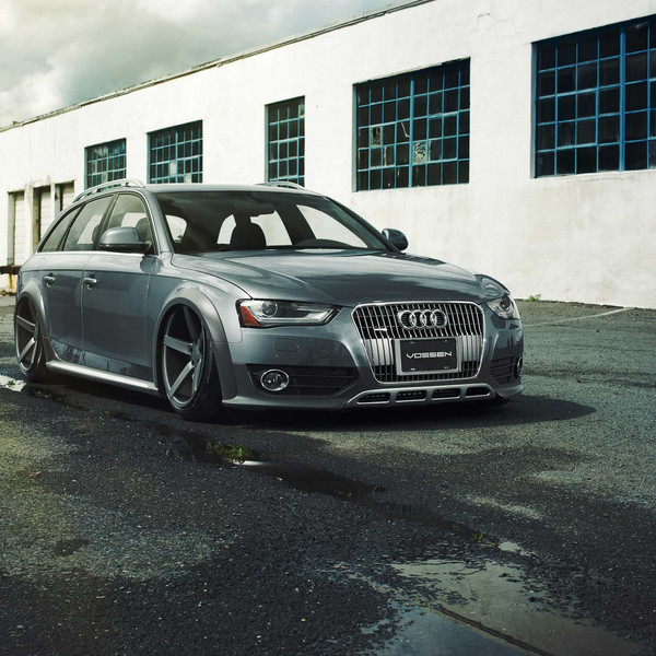 Audi A4 with Aftermarket Front Bumper - Photo by Vossen