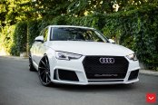 Just the Right Formula: Customized White Audi A4 on Vossen Rims