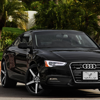 Drop of Luxury: Black Audi A5 Enhanced by Lexani